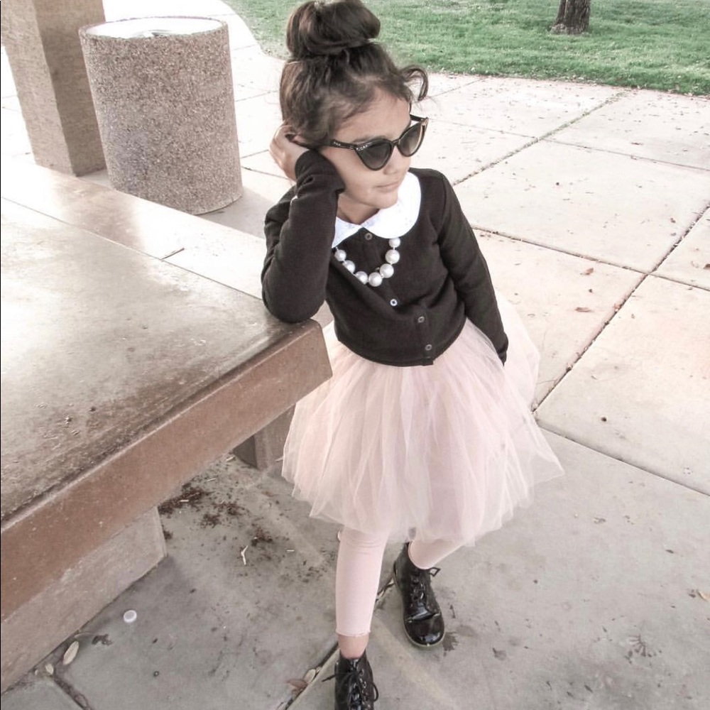 cute girls leggings with pink tutu size small